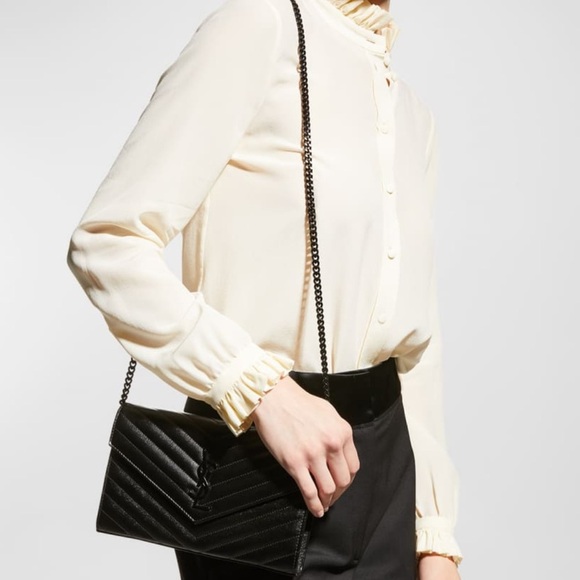 Sold- Yves Saint Laurent Cassandre envelope flap crossbody - Picture 9 of 10